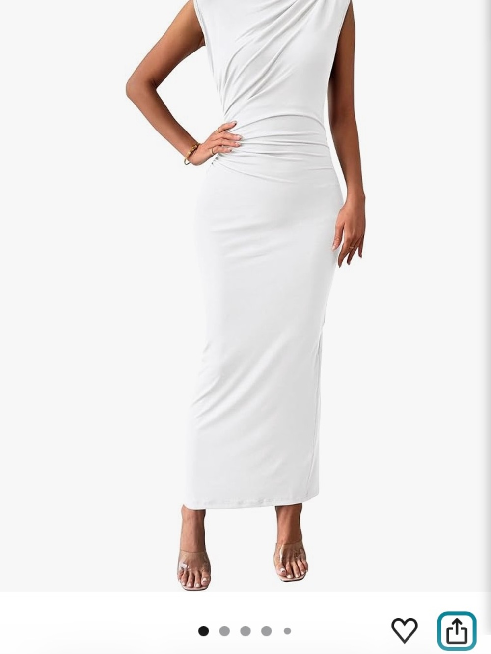 NWT BYFBM sexy white body con dress size m